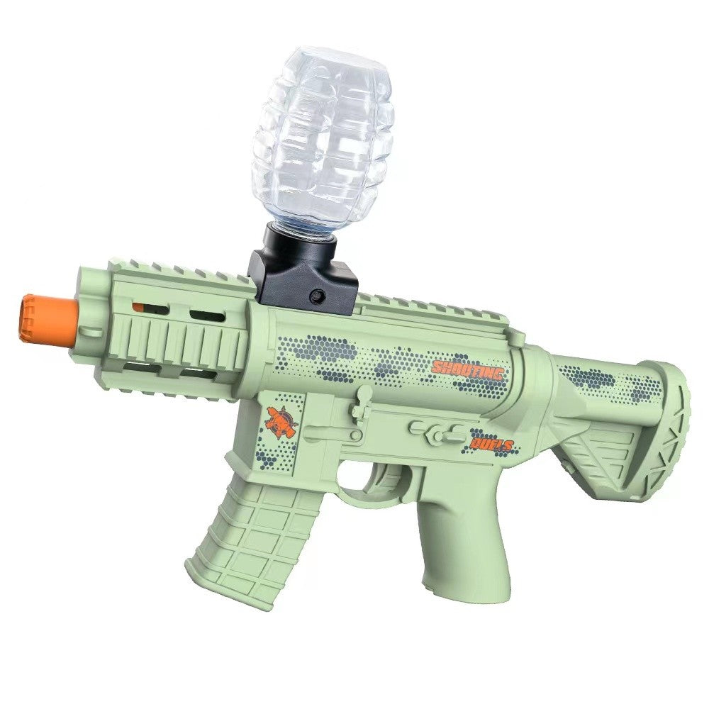 Mitraliera De Jucarie Electrica Cu Bile De Hidrogen De Gel, Gun Bluster, Tragere In Rafala, Varsta Peste 6 Ani, Ochelari De Protectie, 5000 De Bile Incluse, Cablu De Incarcare, Mp9