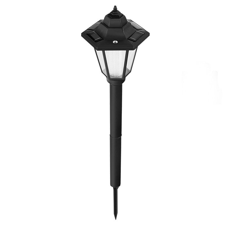 Lampa solara hexagonala de gradina Vivimall, Alb Rece