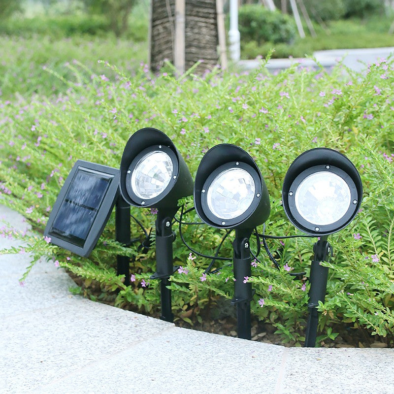 Lampa solara de tip decoratiune pentru gradina, Vivimall, model 3 felinare, alb rece