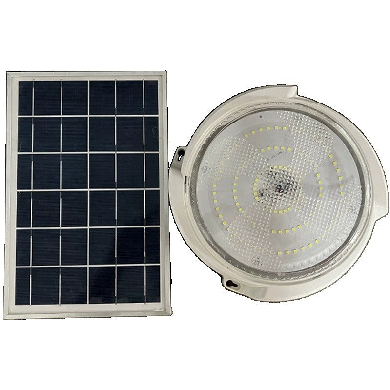 Plafoniera solara Flippy, 500 W, diametru 360 MM, cu telecomanda, 6V/15W, Clasa A, 418 LED-uri, Lungime prelungitor 4.6 m, alb rece