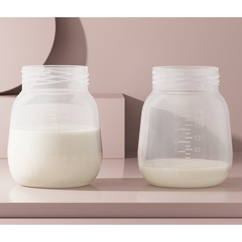 Pompa de San Electrica 2 in 1, Flippy, cu 2 Biberoane, Capacitate 180 ml, Incarcare USB Tip C, 1200 mAh, 2 Moduri, 9 Viteze, Albastru Transparent