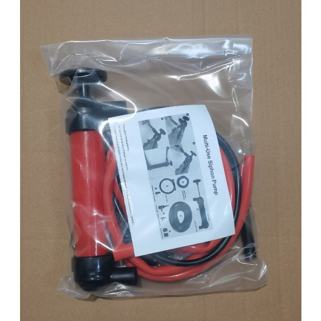 Pompa Manuala pentru Combustibil, Vivimall, Pompa pentru Lichide, din Plastic Rezistent, Debit 5L per minut, 23 × 20 × 3 cm, 380 gr, Rosu - vivimall.ro