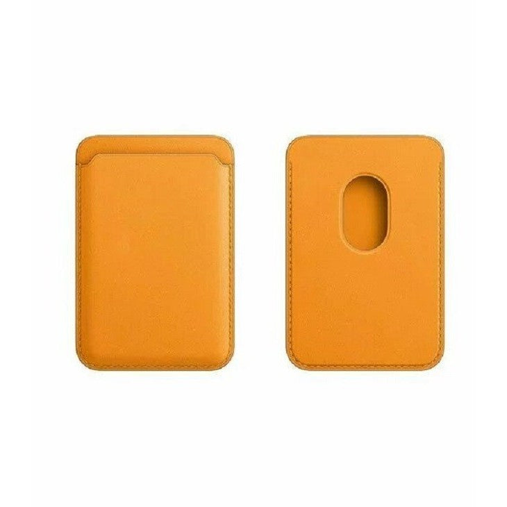 Portofel Flippy MagSafe piele pentru carduri compatibil cu Apple iPhone 12/12 Mini/12 Pro/12 Pro Max,Portocaliu - vivimall.ro
