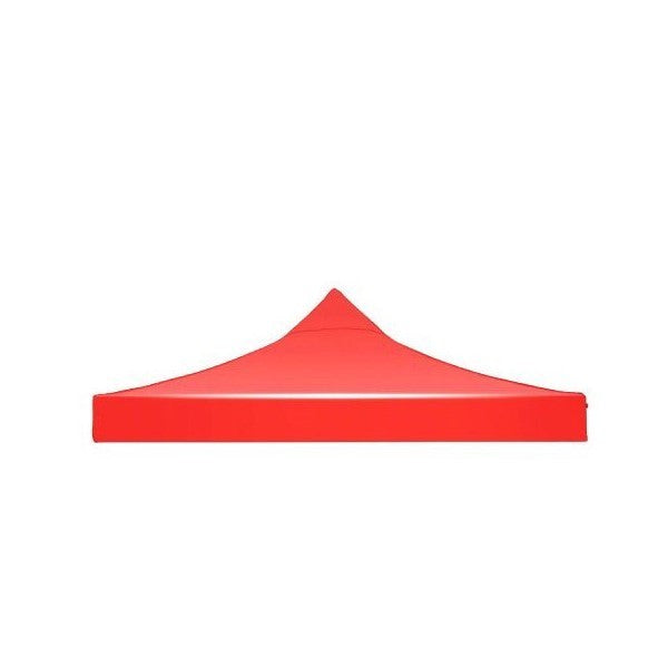 Prelată roșie pentru pavilion de grădină 3x3 m din oxford 700D cu înveliș PVC, vedere frontală