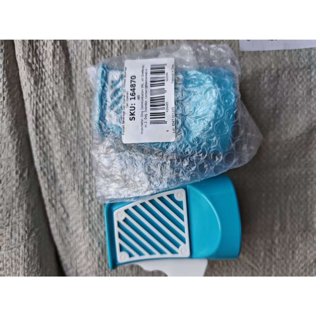 Desfacator Doze, Vivimall, din ABS, 10.7 x 8 cm, Manual, Albastru Deschis/Alb - vivimall.ro