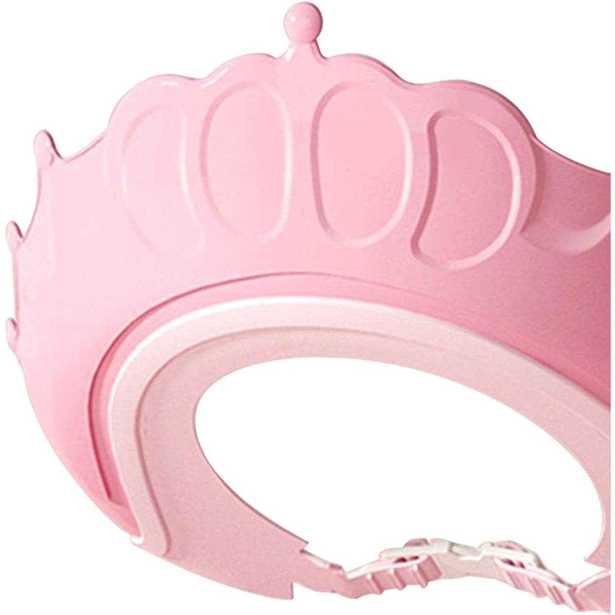 Viziera de Protectie Baie Pentru Copii, Fippy, Model Coronita, Dimensiune ajustabila, Durabil, Usor de curatat, Impotriva Samponului, pentru Ochi si Urechi, TPE+PP, 24x22 cm, Roz - vivimall.ro