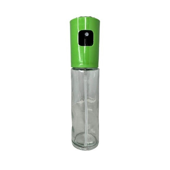 Pulverizator Ulei, Otet, Vivimall, din Sticla, 100 ml, Reincarcabil, 18.3 x 4.3 cm, Masura 90 ml, Capac Mat, Verde - vivimall.ro
