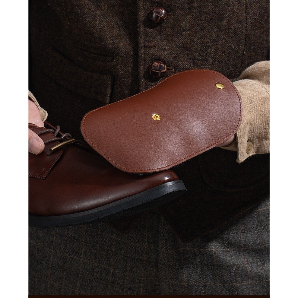 Manusa de Lustruit Pantofii, Flippy, din PVC, 18.2 x 12 x 10.8 cm, Imitatie de Lana, Maro - vivimall.ro