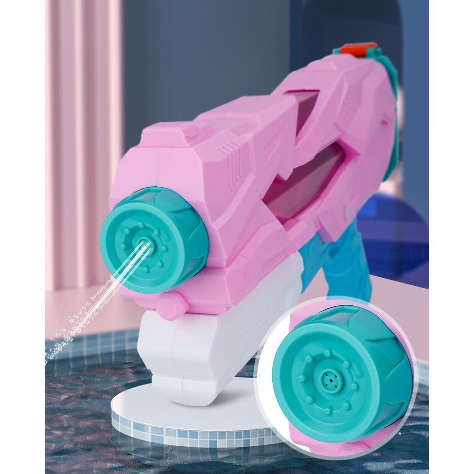 Pistol cu Apa pentru Copii, Rezervor, Pentru Piscina/Plaja, Vivimall, 6ani+, 5 duze, Quick Fill, Roz, 800ML - vivimall.ro