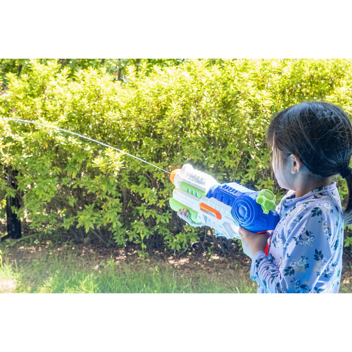 Set 2x Pistol cu Apa pentru Copii, Rezervor, Pentru Piscina/Plaja, Vivimall, 6ani+, Roz + Albastru, 1000 ML - vivimall.ro