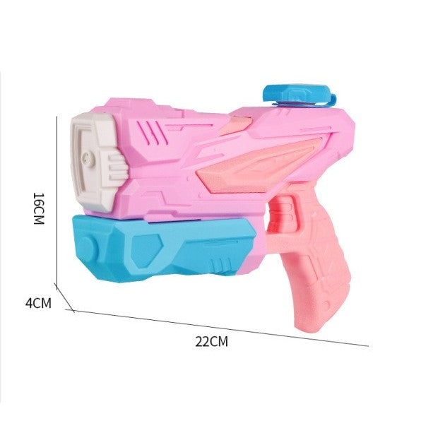 Pistol cu Apa pentru Copii, Rezervor, Pentru Piscina/Plaja, Vivimall, 6ani+, 3 duze, Roz, 300ML - vivimall.ro