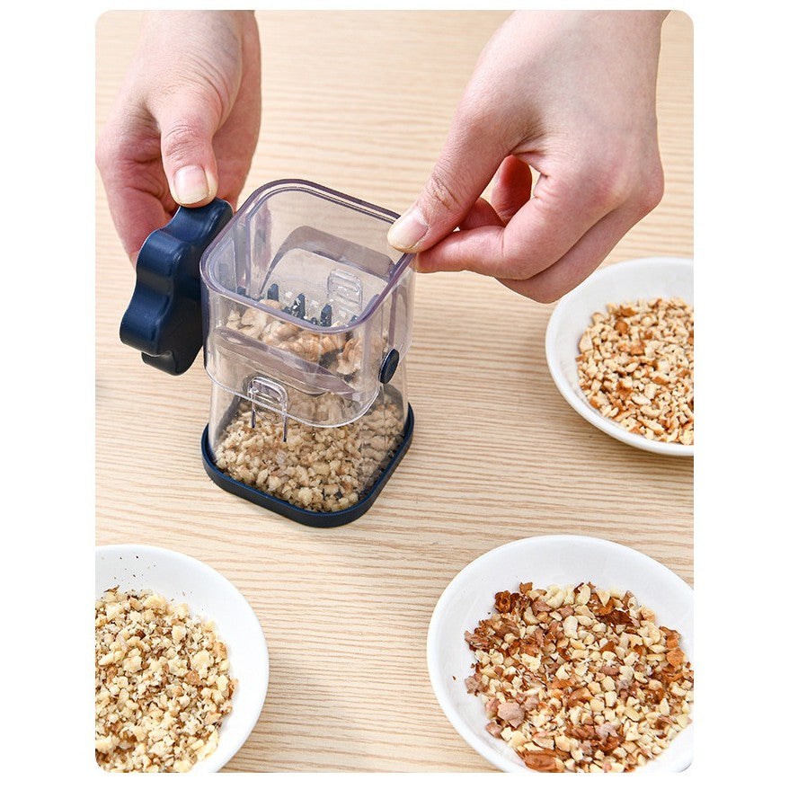 Dispozitiv de Zdrobit, Vivimall, pentru Alune, Nuci, Ciocolata, Manual, din ABS, 10 x 7.2 cm, Albastru - vivimall.ro