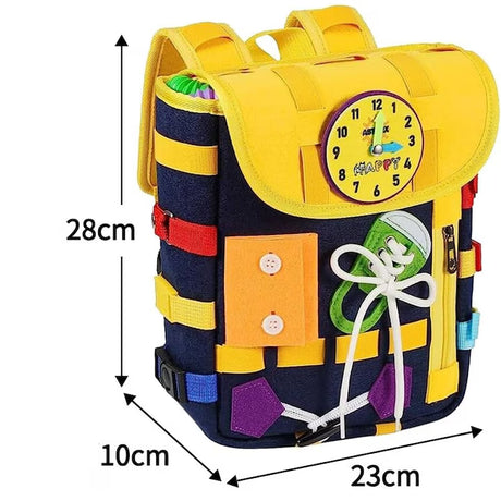 Ghiozdan Montessori Pentru Copii Albastru | DexteriFun