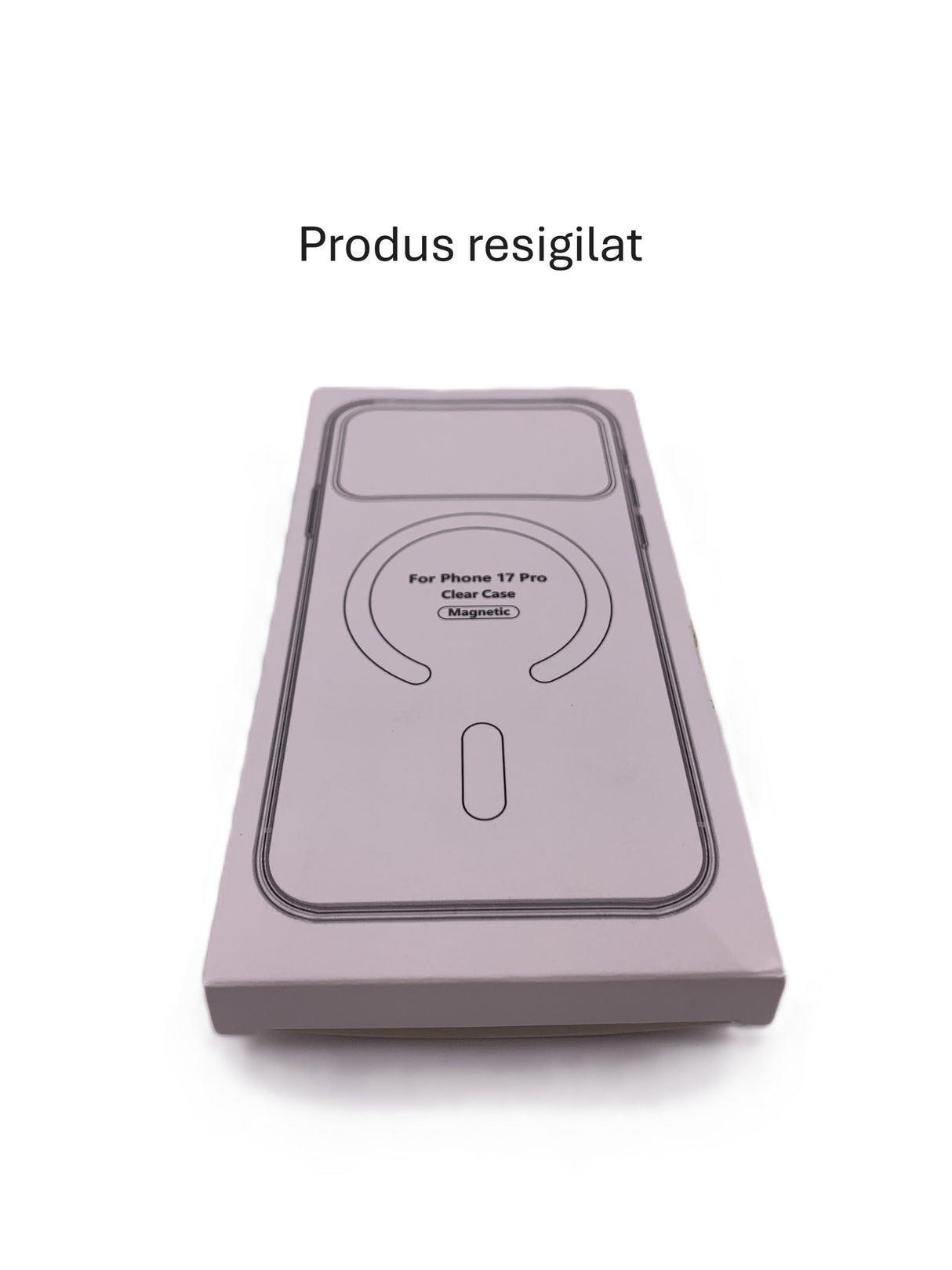 Husă Flippy iPhone 17 Pro Max MagSafe transparentă din silicon și TPU, vedere frontală