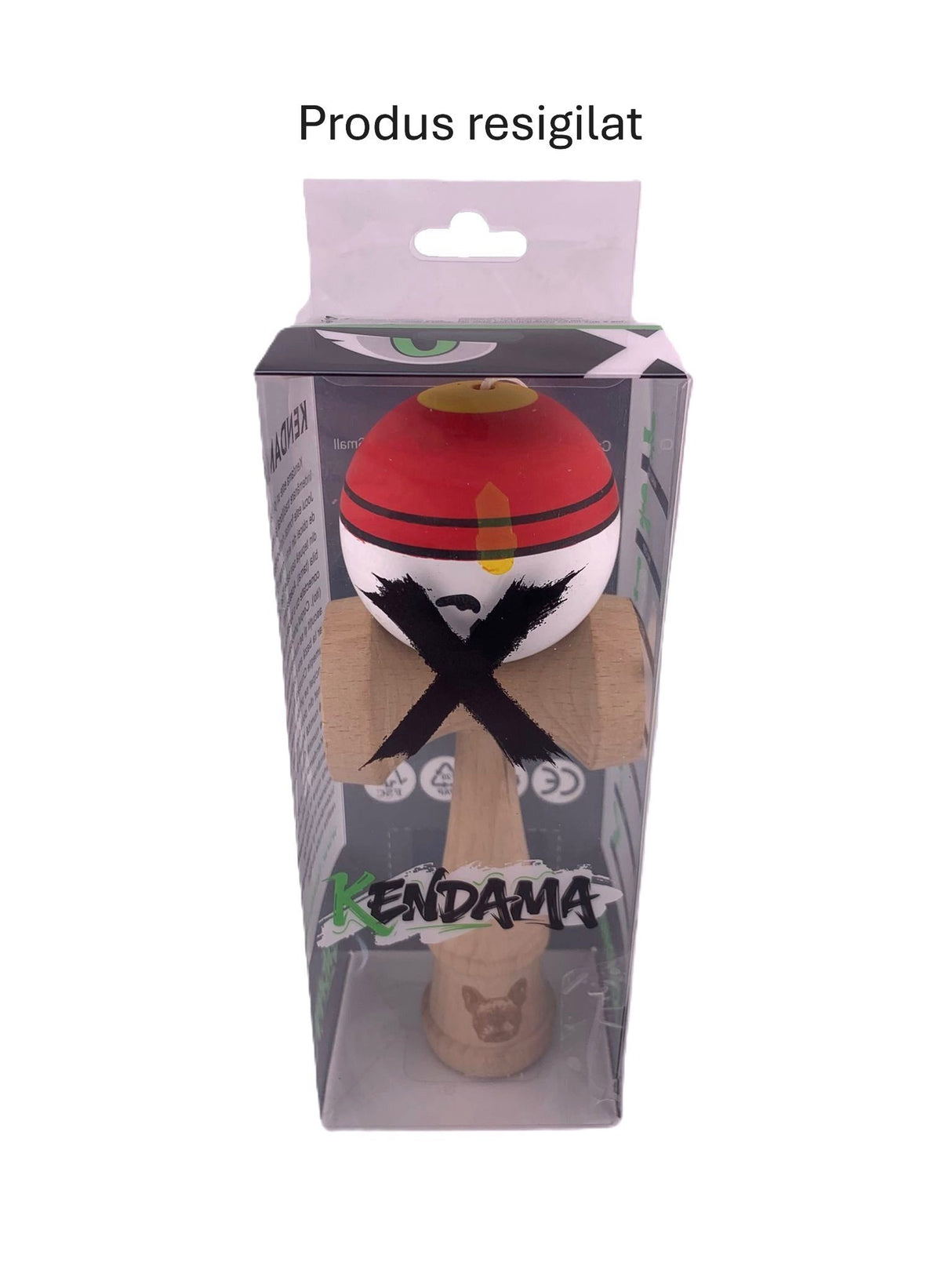 RESIGILAT - Kendama X Originala, Profesionala, Flippy, Big Cups V2, Model Rege Super Sticky Legendary Cupe Mari, Rulment Metalic cu Ata 55 cm, Maner Maro - vivimall.ro