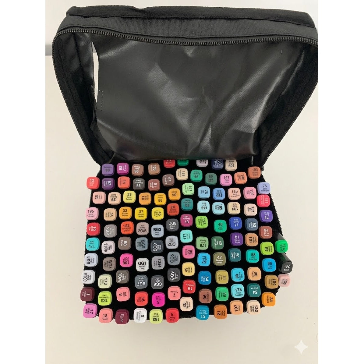 RESIGILAT - Set 120 Markere Duble, Flippy, pe Baza de Alcool, Geanta Impermeabila Inclusa, Culori Numerotate, 20.3 x 17.5 x 17 cm, Multicolor - vivimall.ro