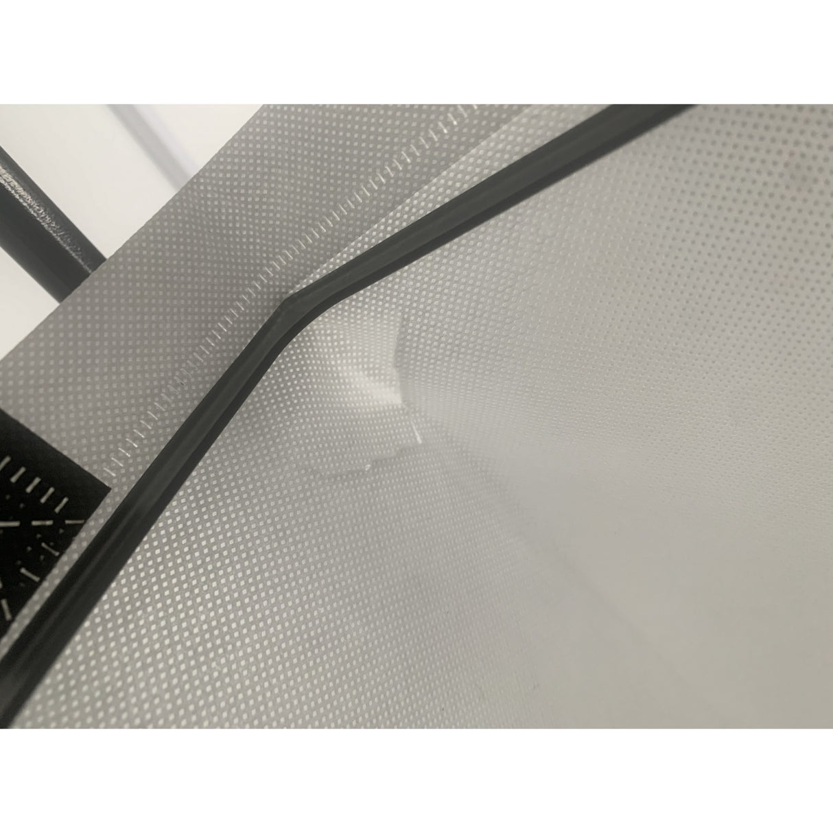 Coș de rufe Flippy cu 2 etaje negru, vedere laterală, dimensiuni 97x44x31 cm
