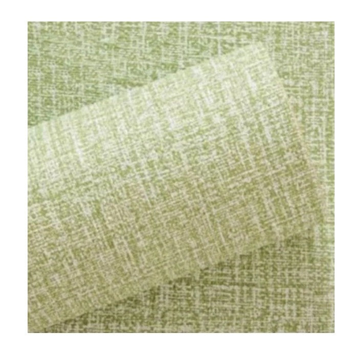 Rola Autoadeziva pentru Perete, Vivimall, din Panza, 10 m, Rezistenta la Umezeala, 2.5 mm Grosime, Model Texturat, Verde Deschis - vivimall.ro