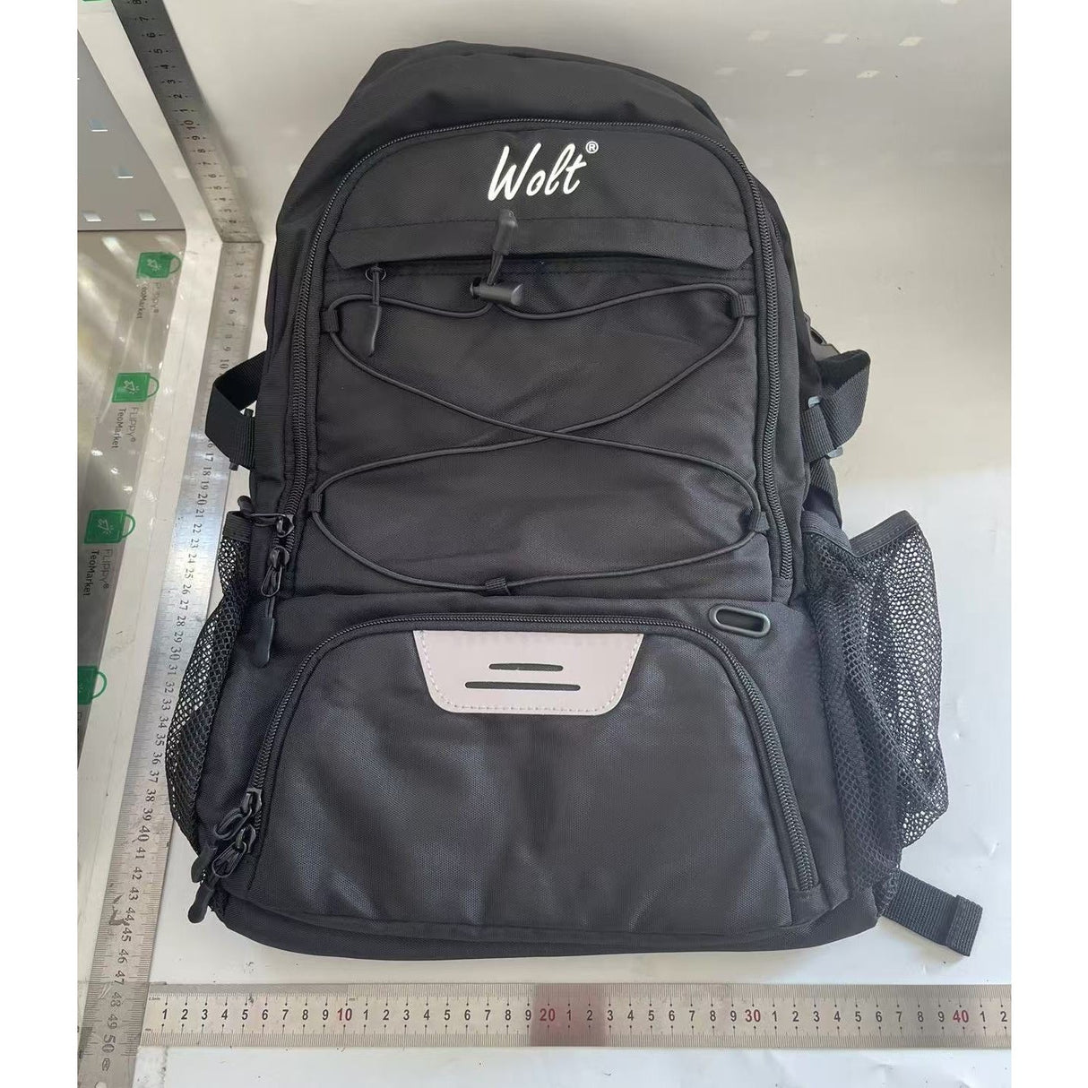 Rucsac de Baschet Multifunctional, Vivimall, pentru Calatorie, Sport, Scoala, cu Compartiment pentru Pantofi si Minge, 32 Litri, 45x32x22 cm, Negru - vivimall.ro