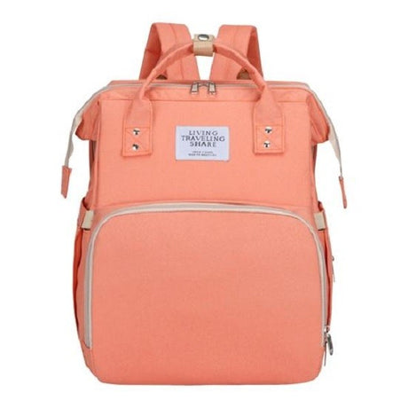 Rucsac Cu Patut Pliabil Roz Pudra | MamiNest 1