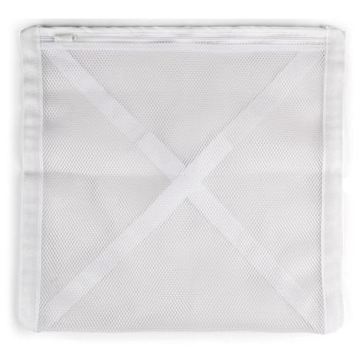 Sac pentru Spalare Incaltaminte, Vivimall, Dimensiuni Mari, pentru Masina de Spalat, 40x40x1 cm, Alb - vivimall.ro