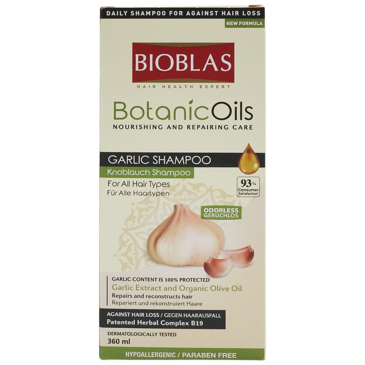 Sampon, Bioblas, Botanic Oils 360 ml Garlic