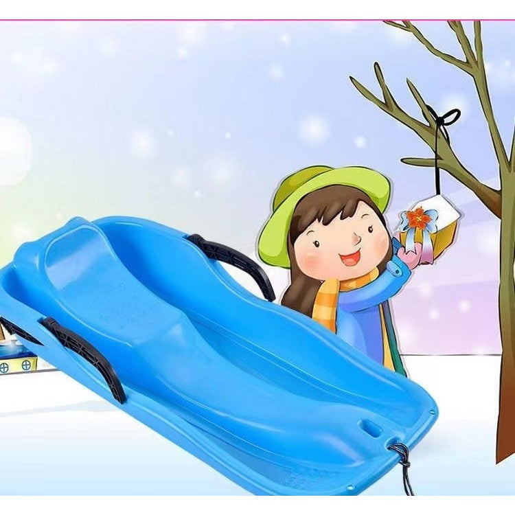 Sanie, Flippy, din Plastic, +3 Ani, 87 x 40 x 17.5 cm, cu Frana si Franghie, pentru Adulti si Copii, Albastru - vivimall.ro