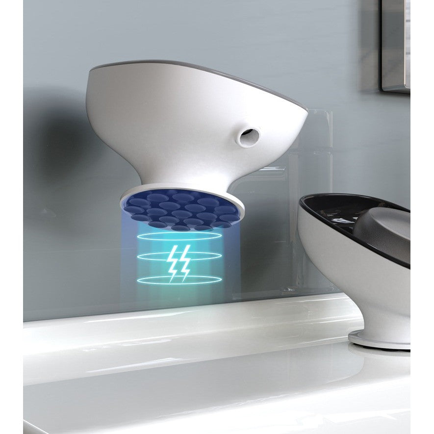 Savoniera din Plastic, Flippy, cu Ventuza, Design Modern, Albastru