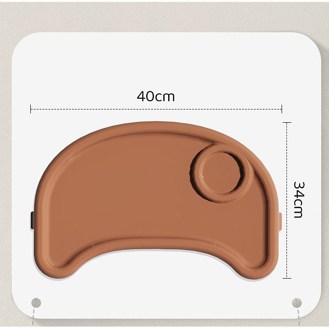 Scaun De Masa Pentru Bebelusi Si Copii Cu Roti, Telescopic, Pliabil, Masuta Reglabila, Suport Picioare, Scaun Invelis Piele Artificiala, Centura Siguranta, Spatiu Depozitare