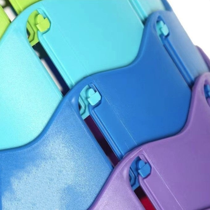 Scaun Telescopic Pliabil pentru Camping si Pescuit, Flippy, Portabil, Universal, Sustine 150 kg, ABS, Diametru 25 cm, Extensibil, Inaltime 45 cm, Multicolor - vivimall.ro