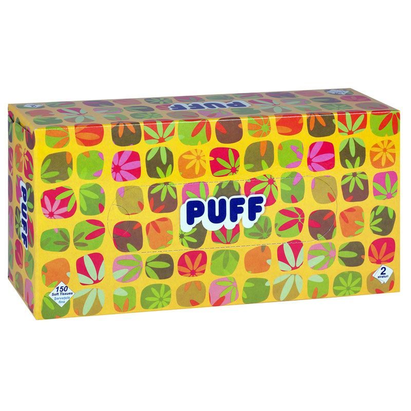Servetele, Puff, Cutie Pop Up 2 Straturi 150 buc