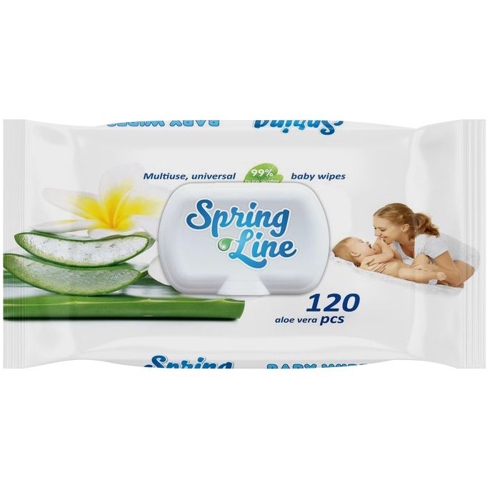 Servetele Umede, Spring Line, 120 buc
