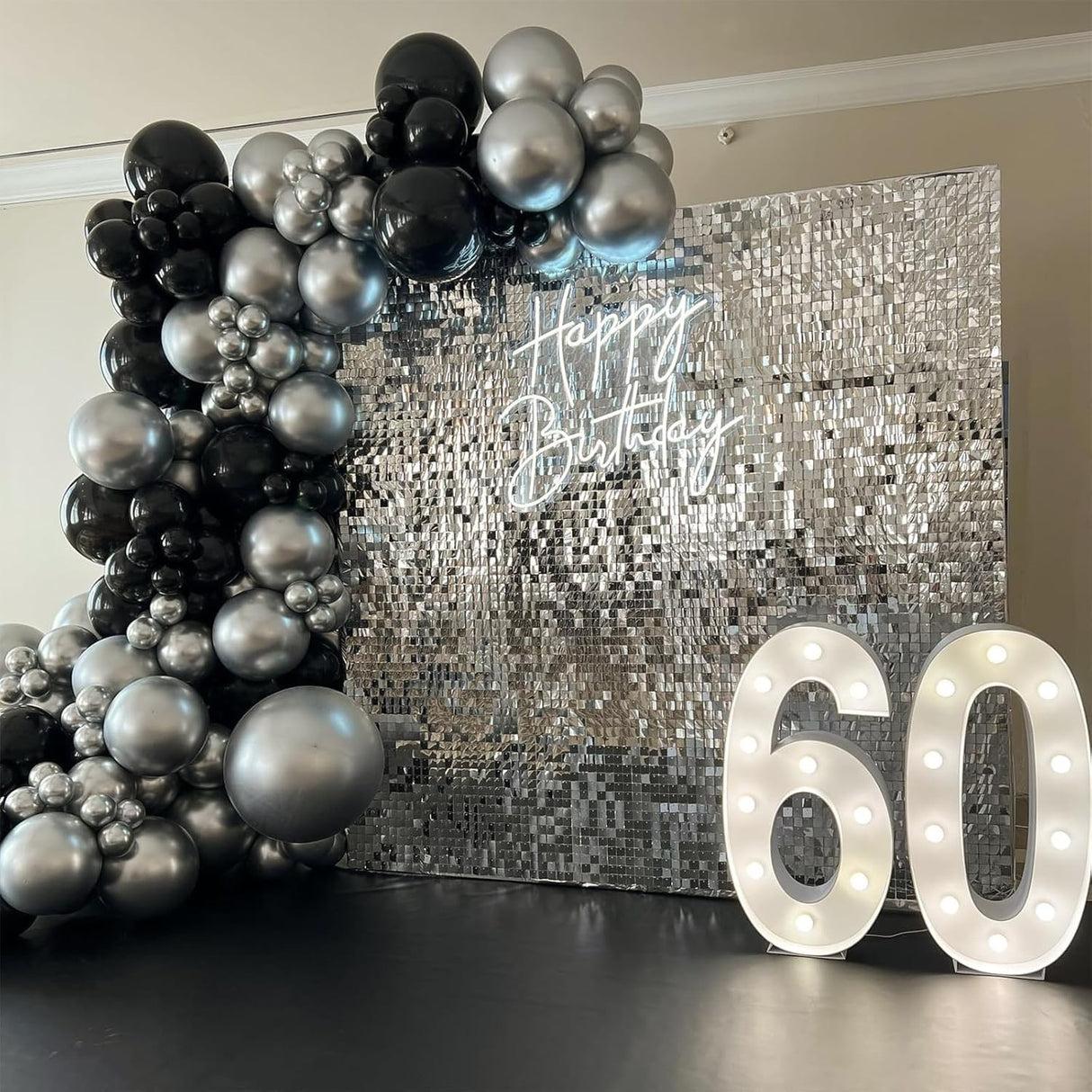 Set 10 Baloane din Latex Chrome, Vivimall, Model Party, 13 cm, Silver, 1 g