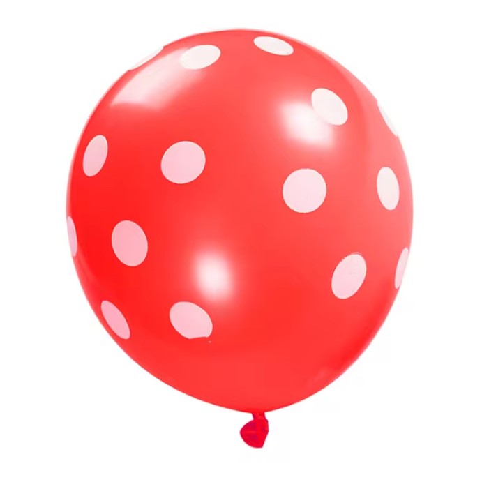 Set 10 Baloane din Latex, Vivimall, Model Party Buline, 2x Albastru, 2x Verde, 2x Mov, 2x Roz, 2x Rosu, 23 cm, 1.4g