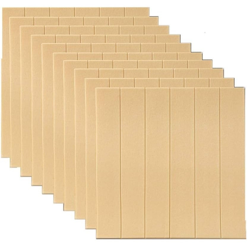 Set 10 Placi Tapet 3D, Vivimall, 70 x 70 cm, Grosime 3 mm, din Rasina, Tip Placi de Lemn, Suprafata Acoperita 4.9 mp, Crem Deschis - vivimall.ro