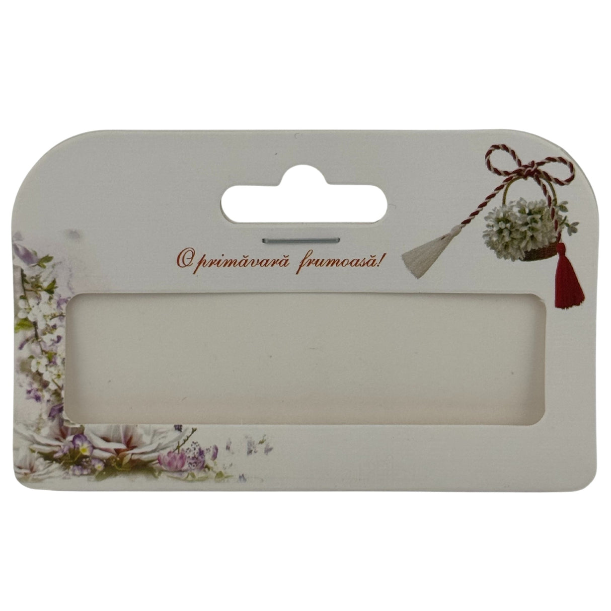 Set 100 Bucati Ambalaje de Carton pentru Martisor, Vivimall, Cutii Bratara, Model Ghiocei - vivimall.ro