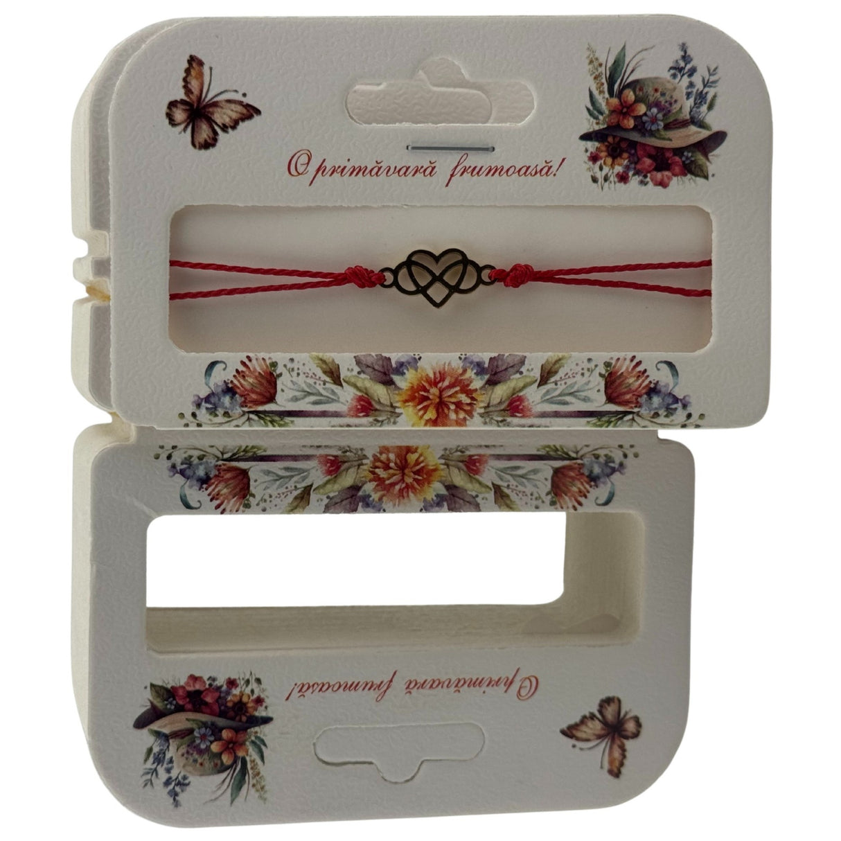 Set 100 Bucati Ambalaje de Carton pentru Martisor, Vivimall, Cutii Bratara, Model Palarie - vivimall.ro