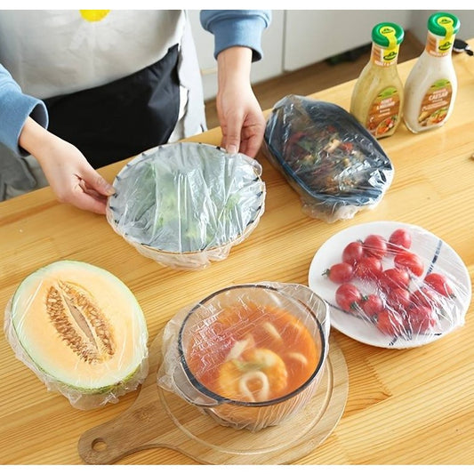 Set 100 capace elastice alimente 12–40 cm | FreshWrap - vivimall.ro