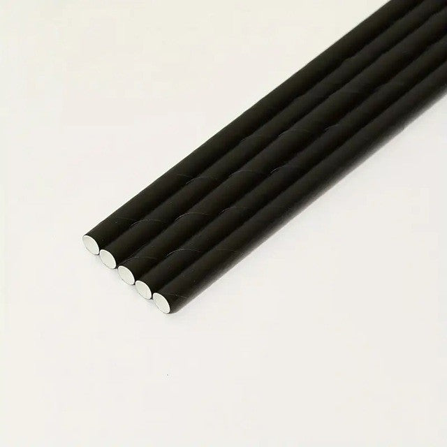 Set 100 Paie, Flippy, din Hartie, 20 cm, Model Uni, Negru