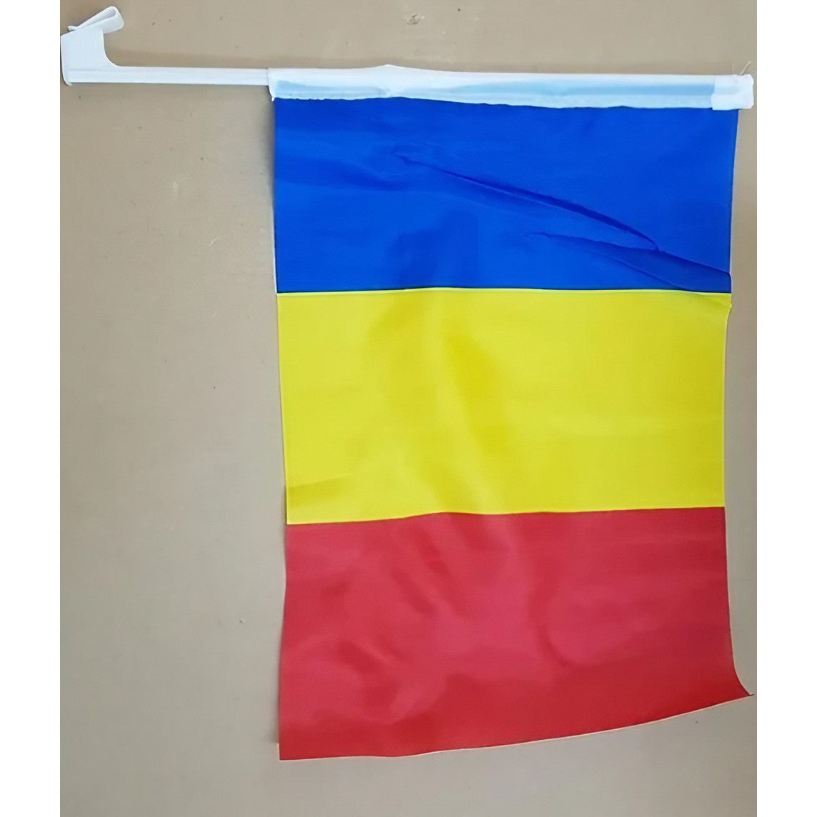 Set 100 Steaguri Tricolor Auto, Vivimall, 45 cm x 30 cm, Stegulet, Drapel - vivimall.ro