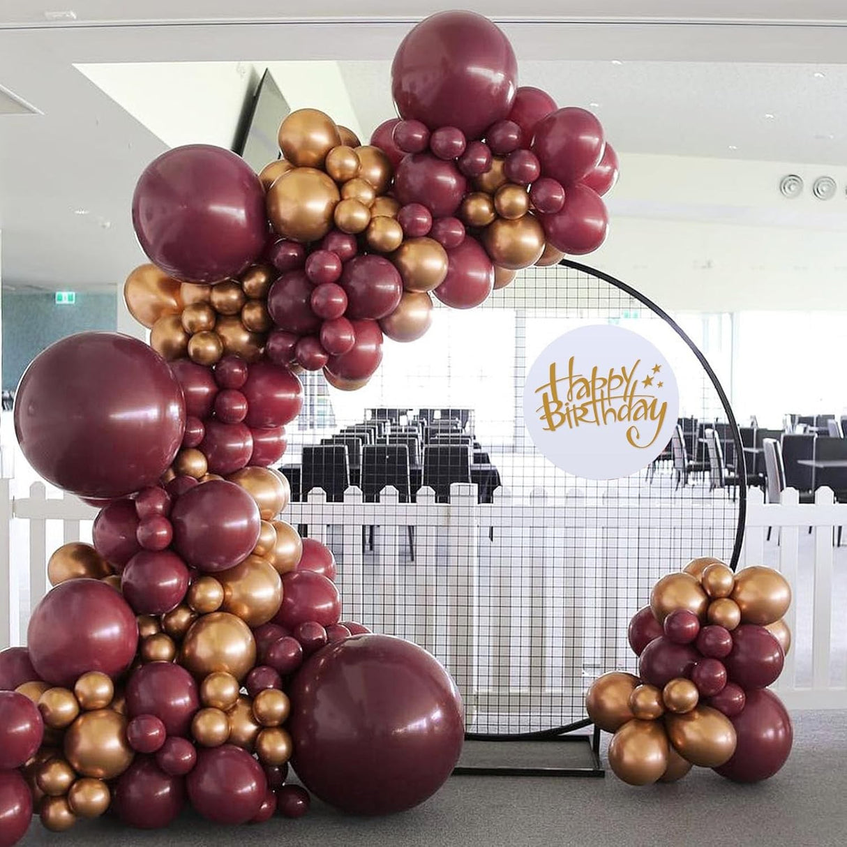 Set 12 Baloane, Flippy, din Latex Standard, 30 cm, Grena - vivimall.ro