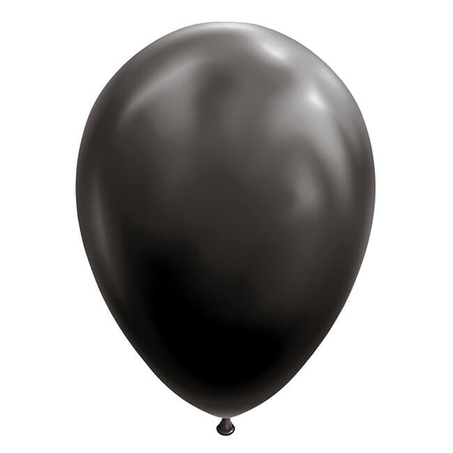 Set 12 Baloane, Vivimall, din Latex Standard, 30 cm, Negru - vivimall.ro