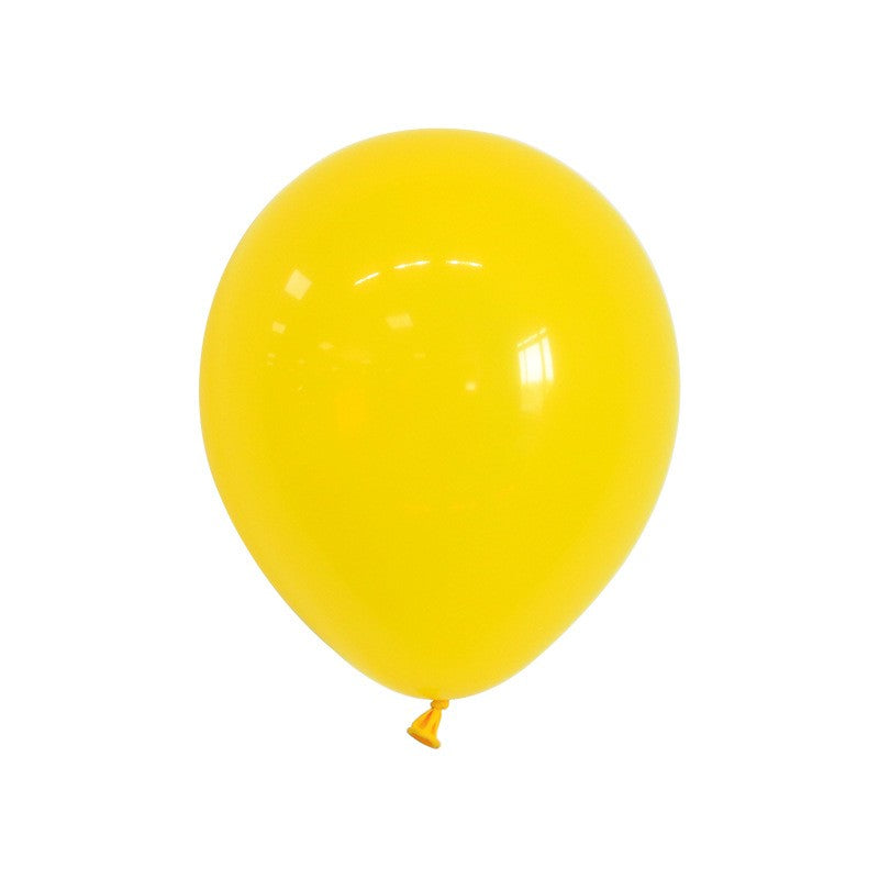 Set 12 Baloane, Vivimall, din Latex Standard, 30 cm, Galben - vivimall.ro