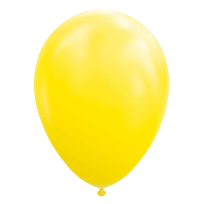 Set 12 Baloane, Vivimall, din Latex Standard, 30 cm, Galben - vivimall.ro
