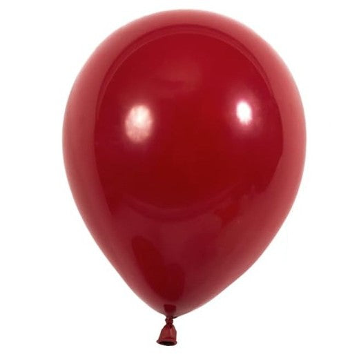 Set 12 Baloane, Vivimall, din Latex Standard, 30 cm, Rosu Inchis - vivimall.ro