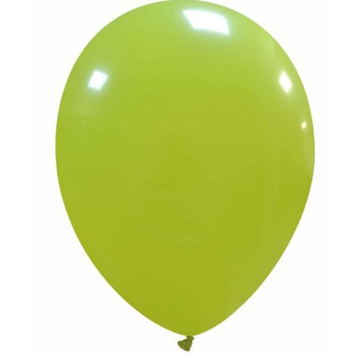 Set 12 Baloane, Flippy, din Latex Standard, 30 cm, Verde Lime - vivimall.ro