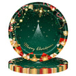 Set 16 Farfurii De Unica Folosinta De Craciun 18 Cm | XmasSet - vivimall.ro