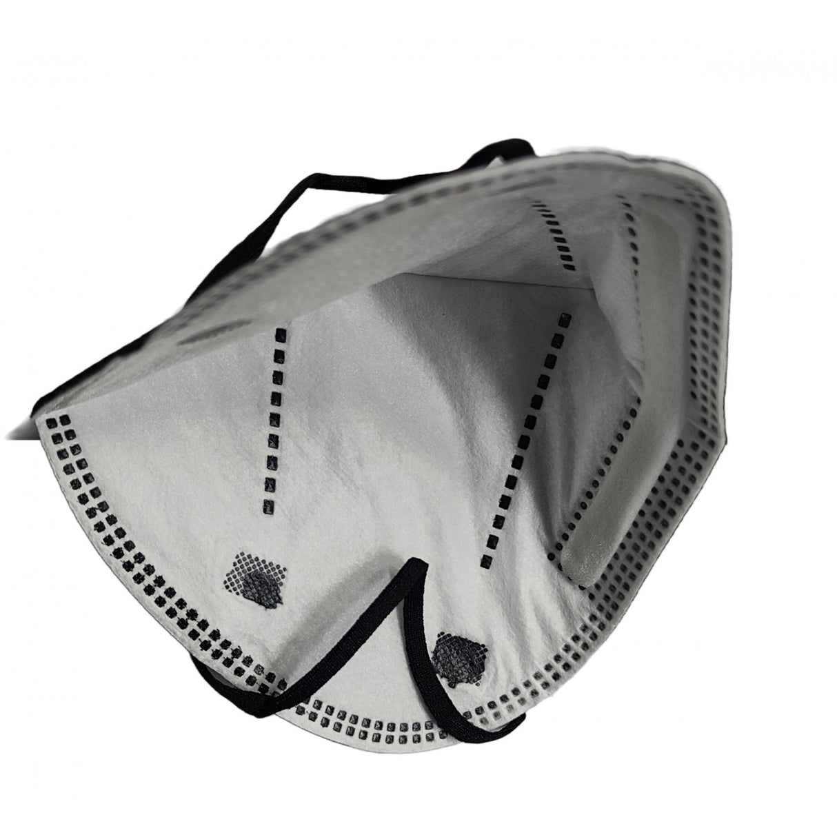 Set 2 bucati Masca de protectie faciala, Vivimall, de unica folosinta pentru adulti, FFP2, KN95 CE 0370, 5 straturi, nesterila, ambalaj individual, Negru - vivimall.ro