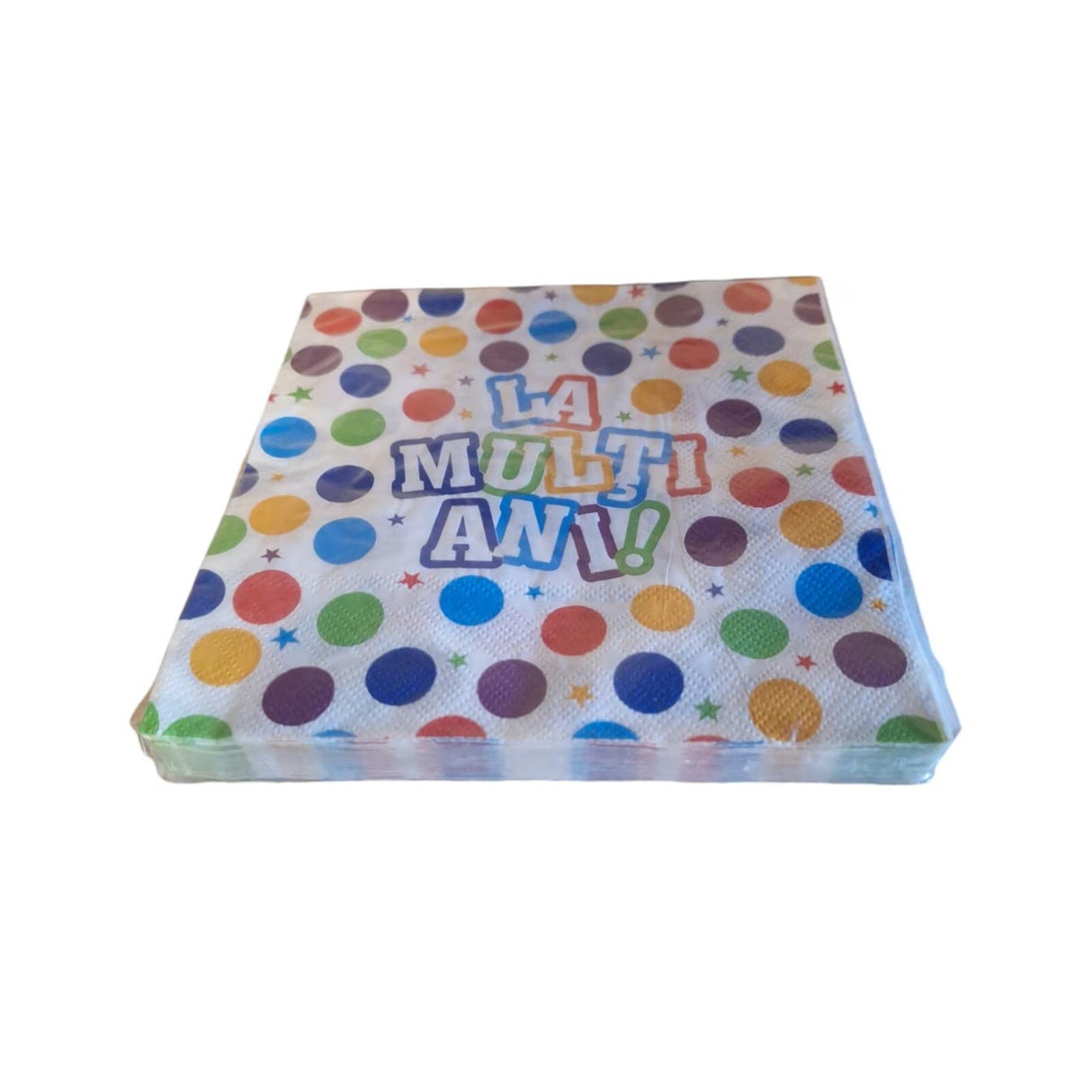 Set 20 Servetele de Masa, Flippy, Colectia LA MULTI ANI, 33 x 33 cm, din Hartie, Multicolor