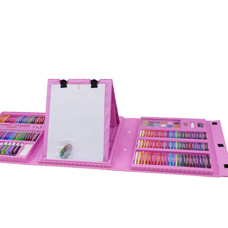 Set 208 Piese, Complet pentru Pictura si Desen, Vivimall, Tip Servieta, 3-12 Ani, 32.6 x 27.7 x 6 cm - vivimall.ro